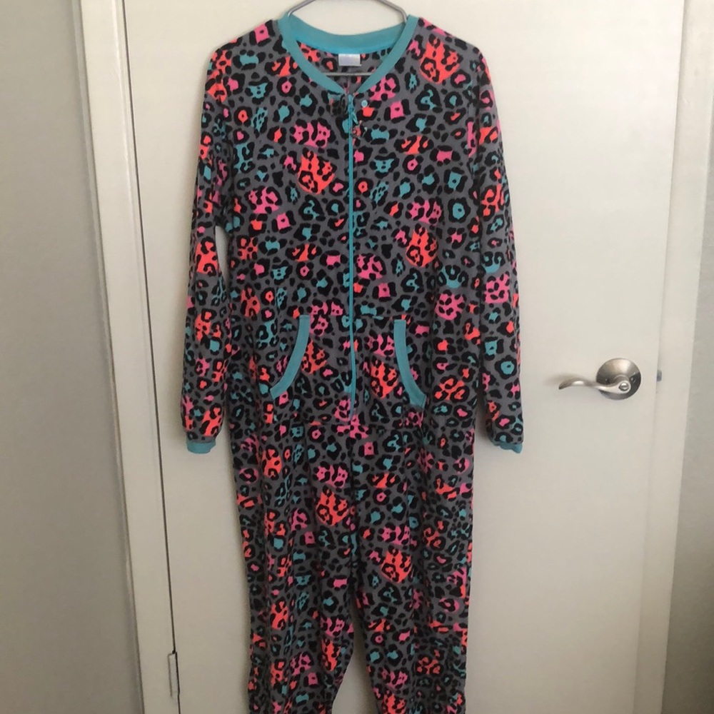 Secret Treasures Leopard Print One Piece PJ